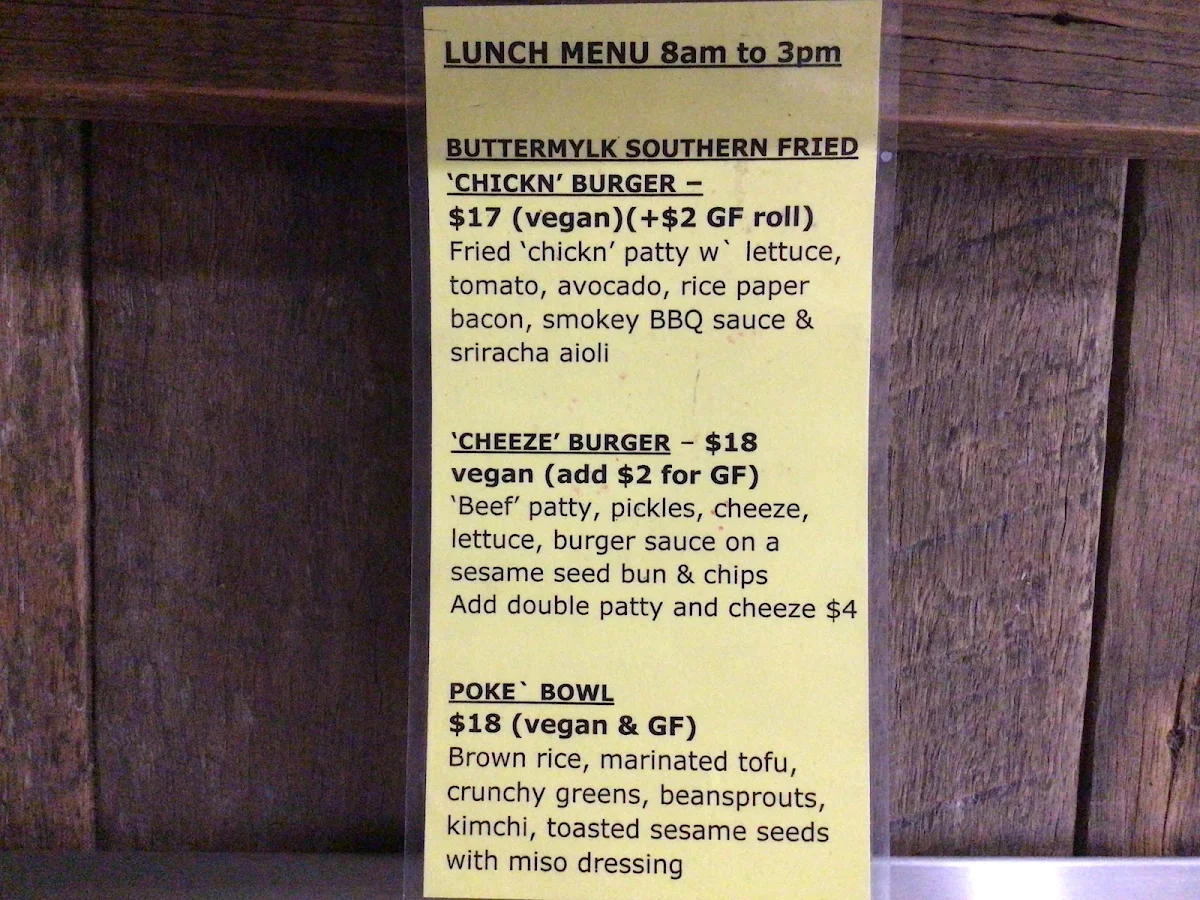 Menu, The Garden Plate