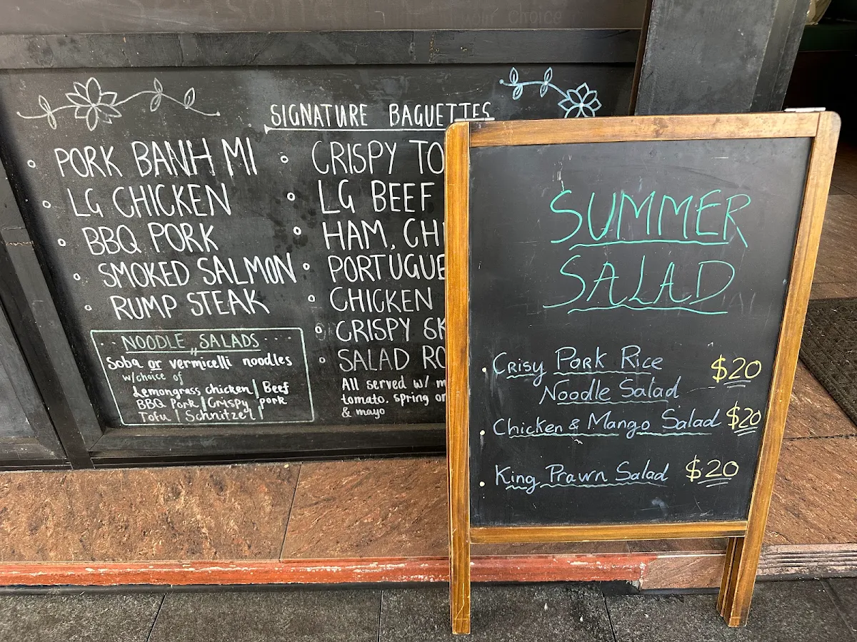 Menu, Pottery Green Bakers Lane Cove