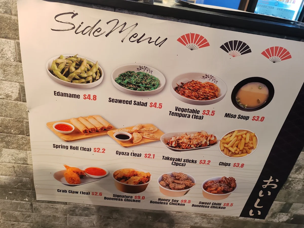 Menu, Asuka Japanese Kitchen (Rouse Hill)