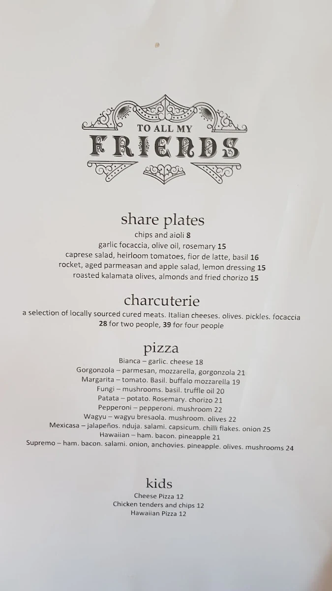 Menu, Little Oink