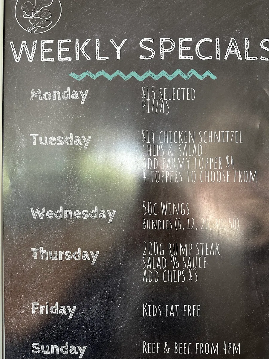 Menu, Fig Restaurant & Bar