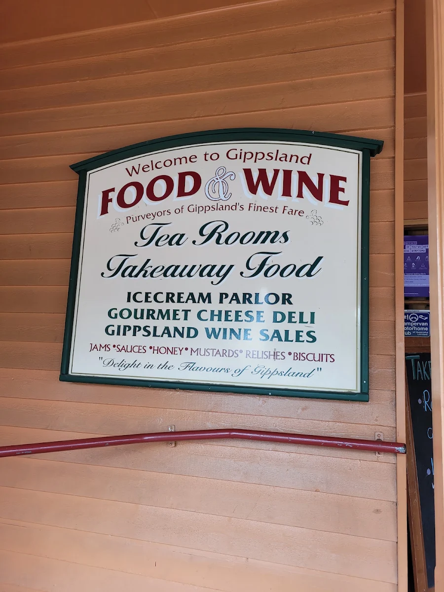 Menu, Gippsland Food & Wine