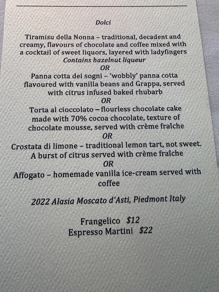 Menu, Little Black Pig & Sons