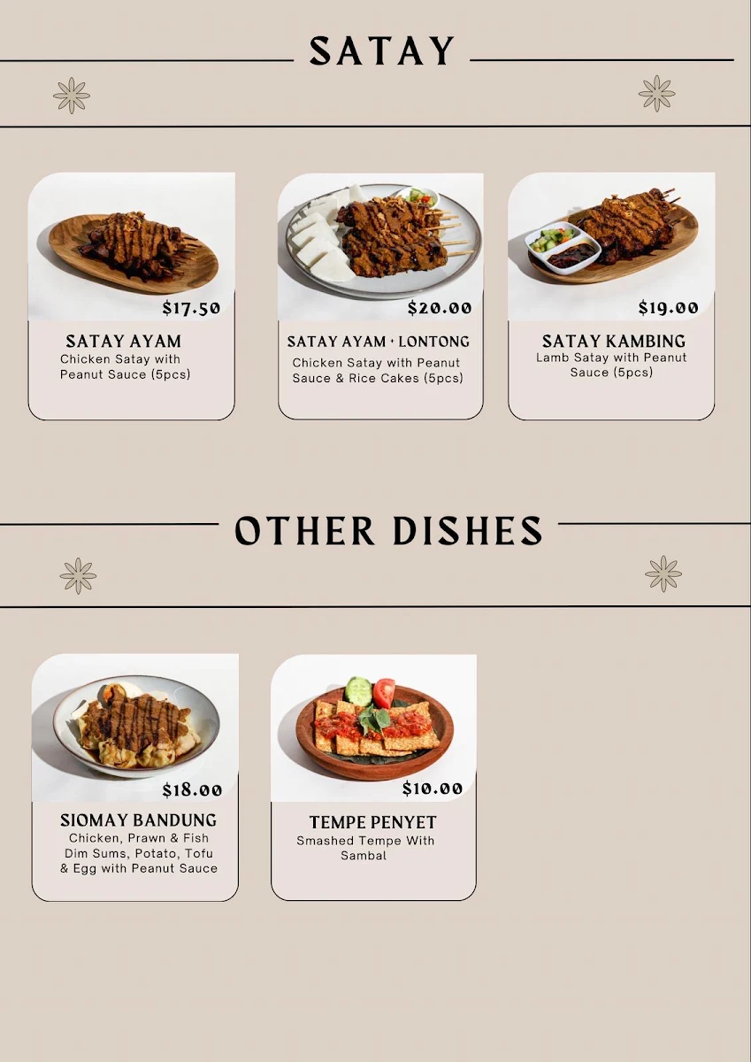 Menu, Padmakan Sydney