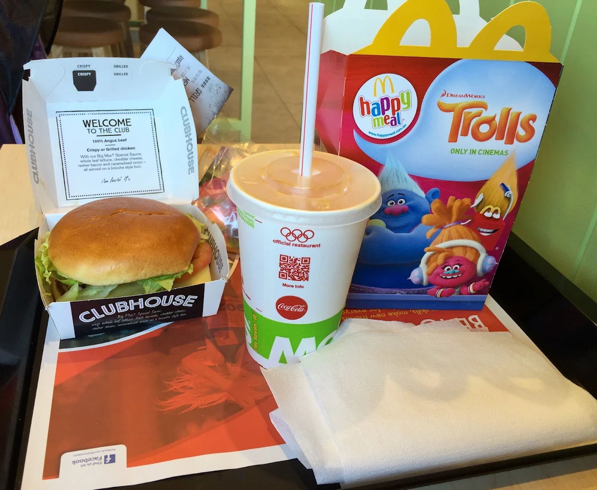 Menu, McDonald's Victoria Park