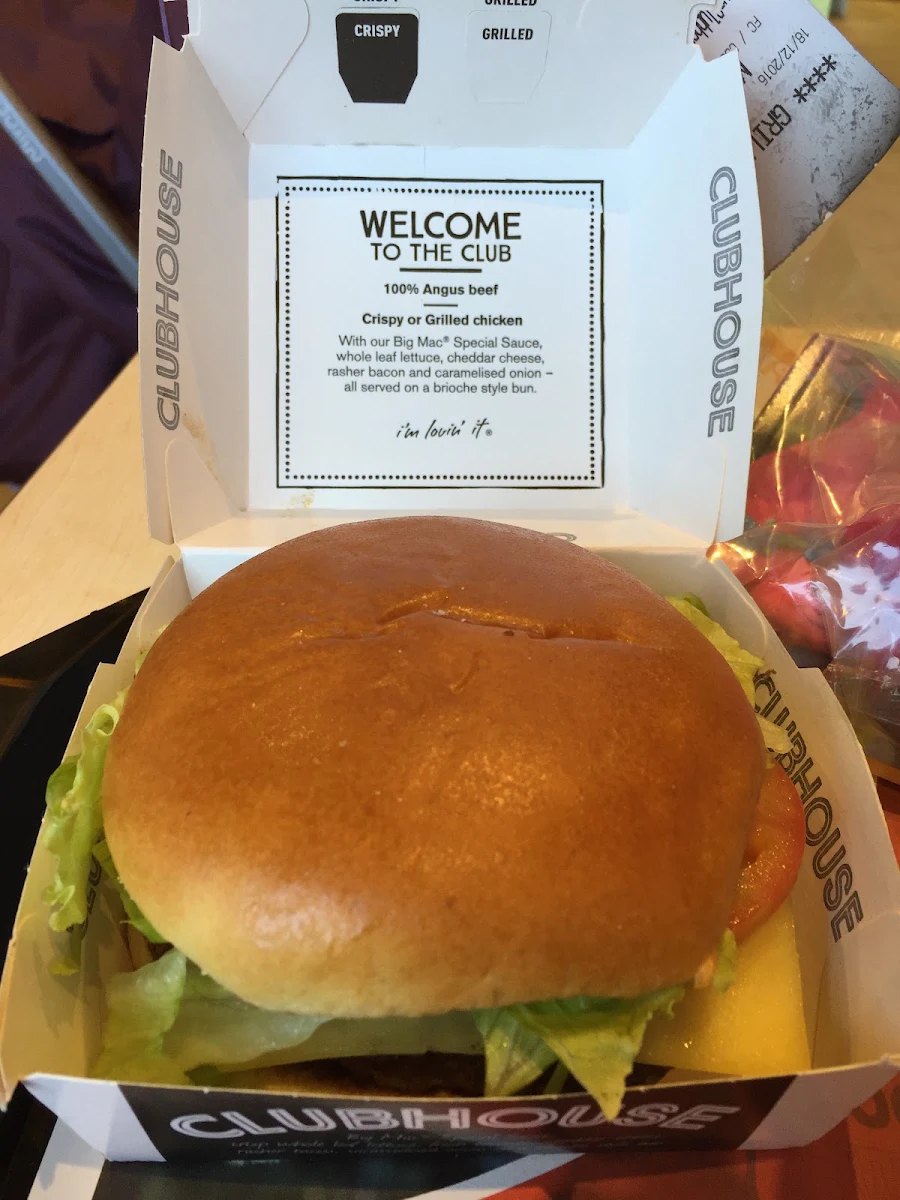 Menu, McDonald's Victoria Park