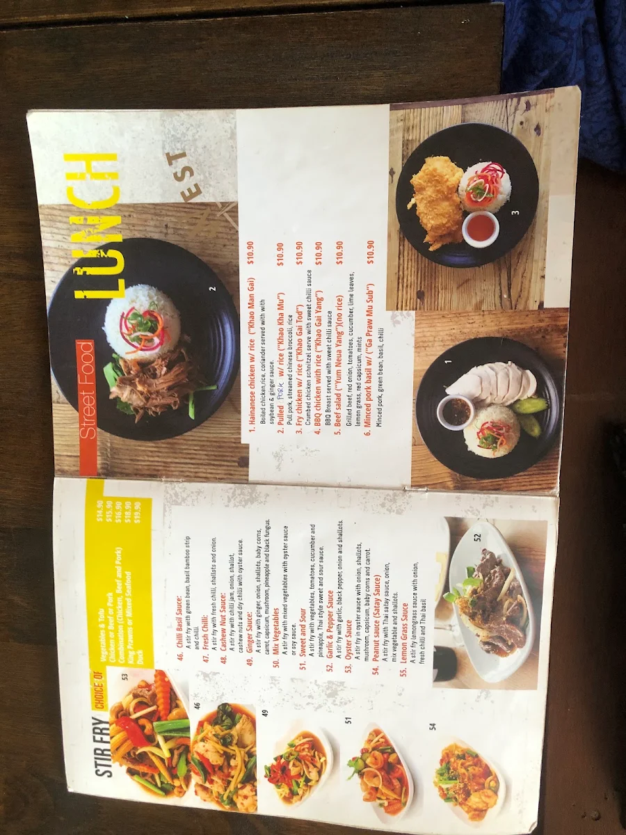 Menu, Thai Season Restaurant in Umina Beach