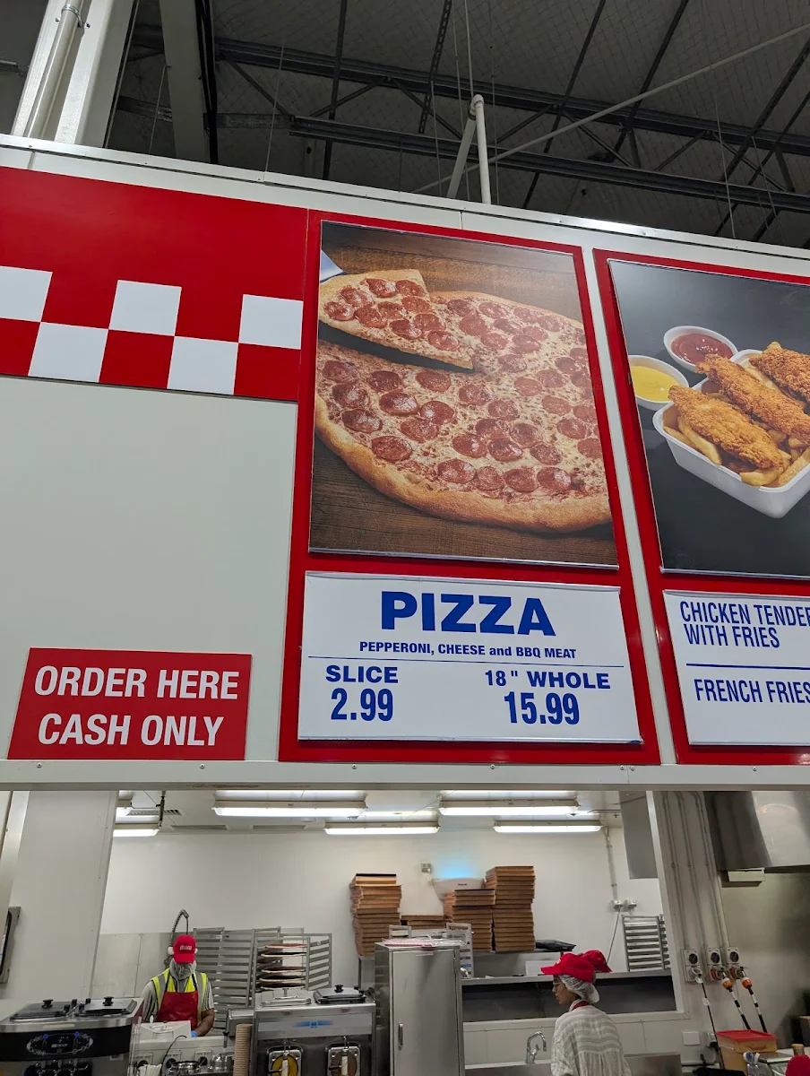 Menu, Costco Food Court