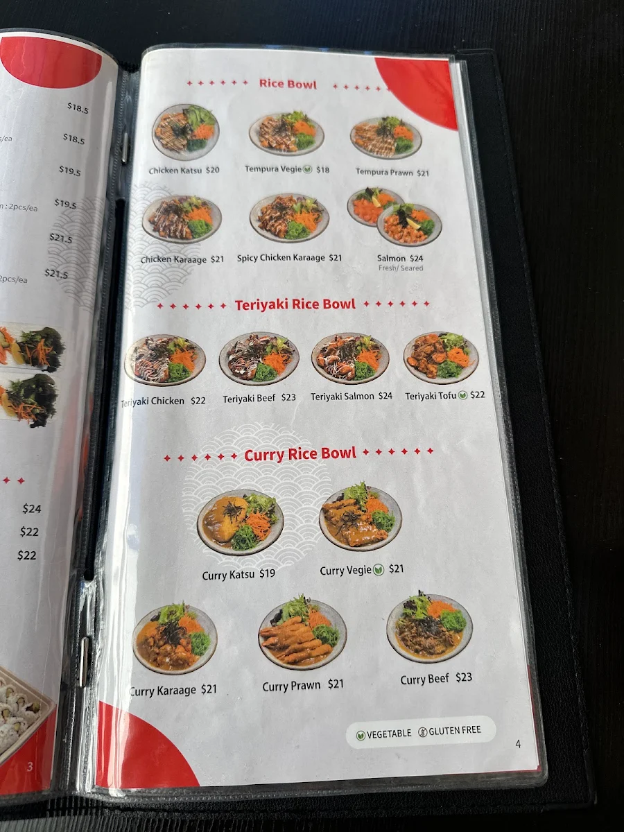 Menu, Michi Sushi Maroochydore
