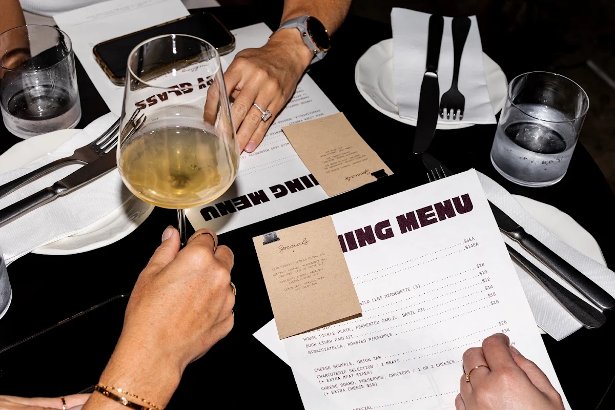 Menu, Wild Legs Wine Room
