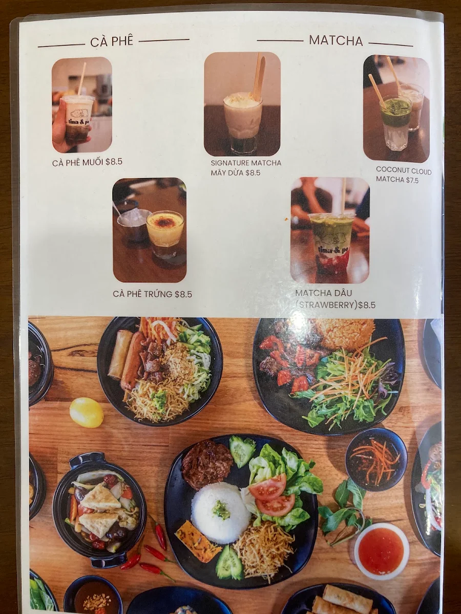 Menu, Tina & Po