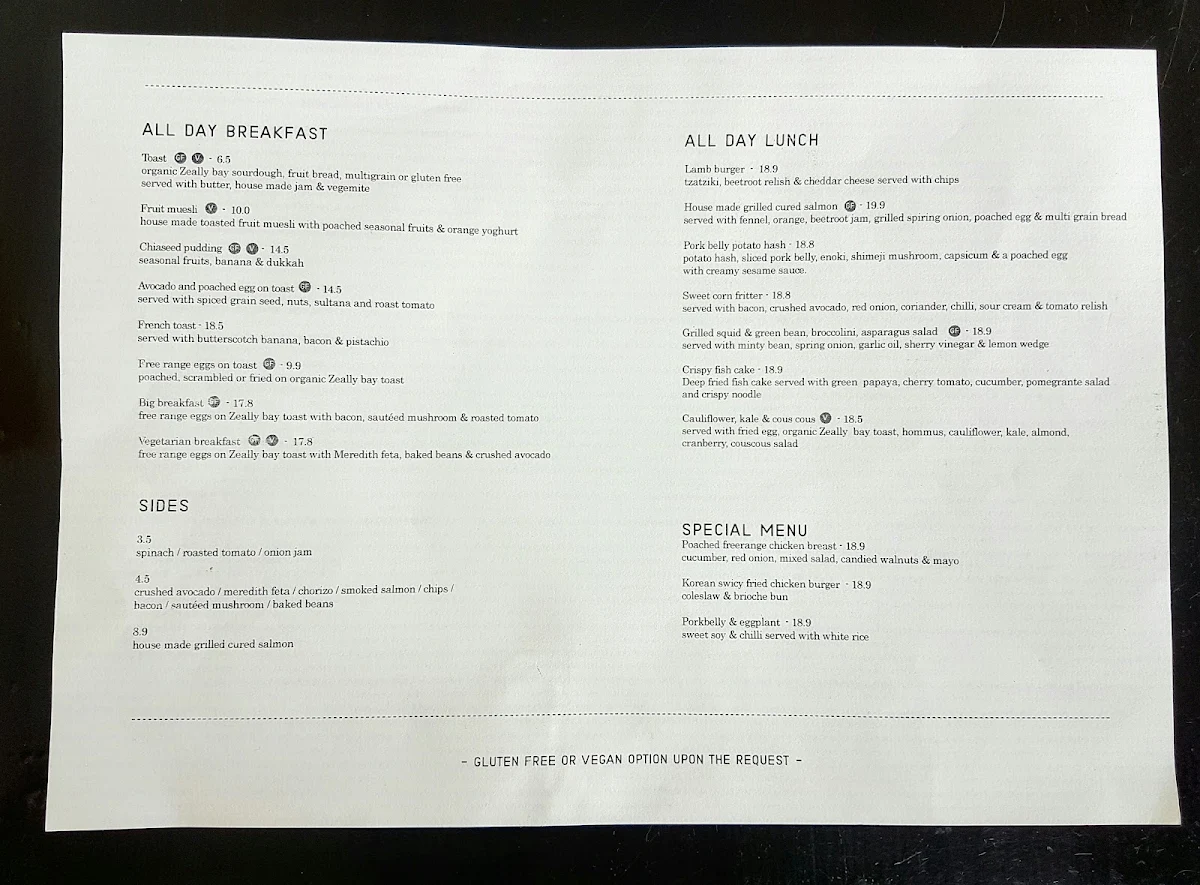 Menu, Le Miel Et La Lune (han le miel)