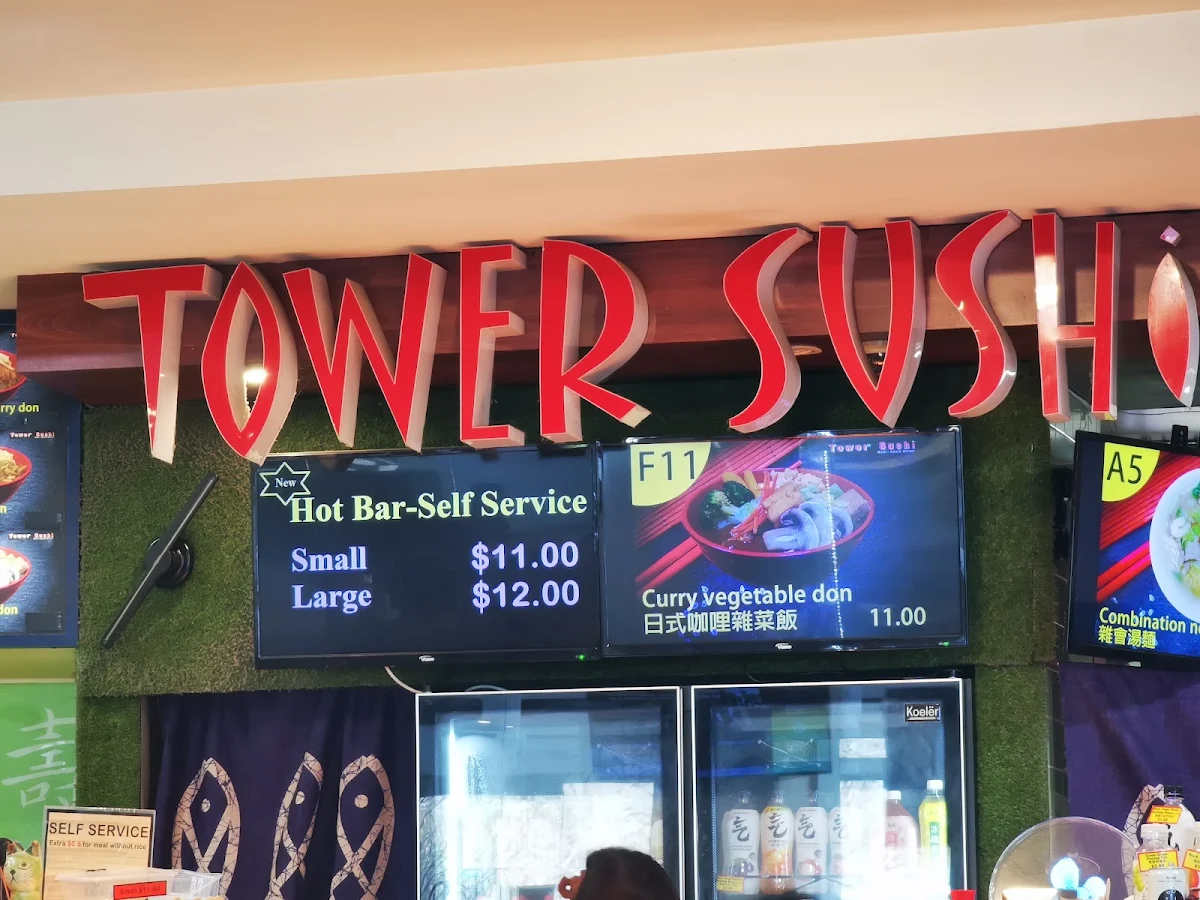 Menu, Tower Sushi