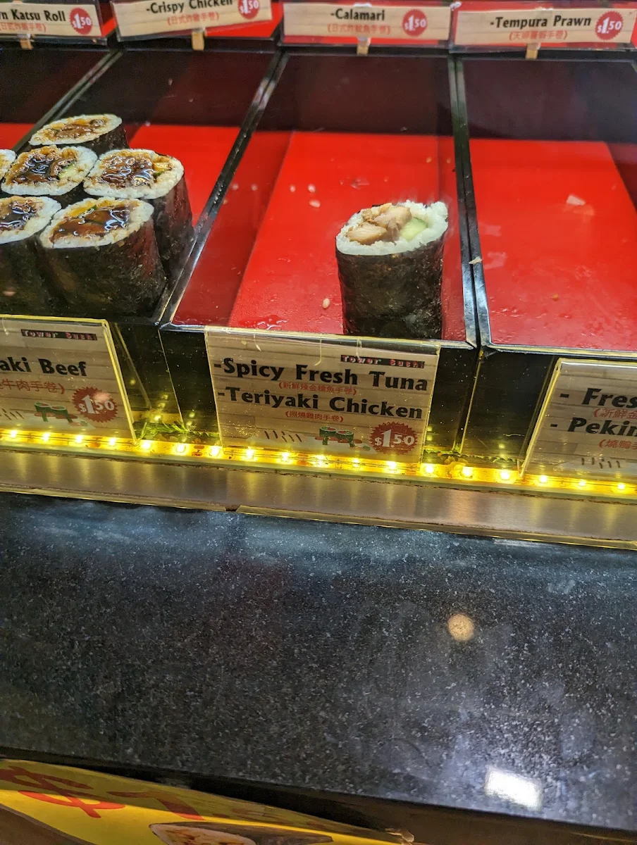 Menu, Tower Sushi
