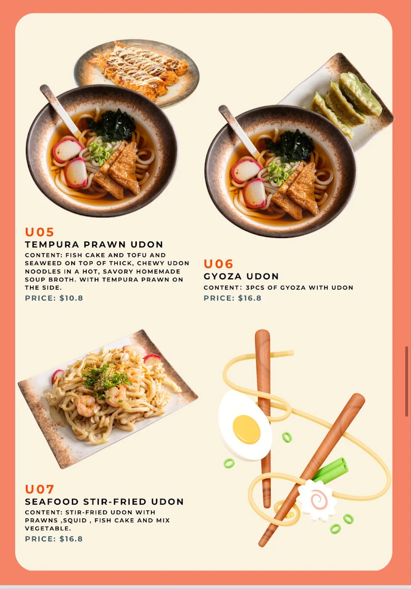 Menu, Sushi Heaven - Campbellfield