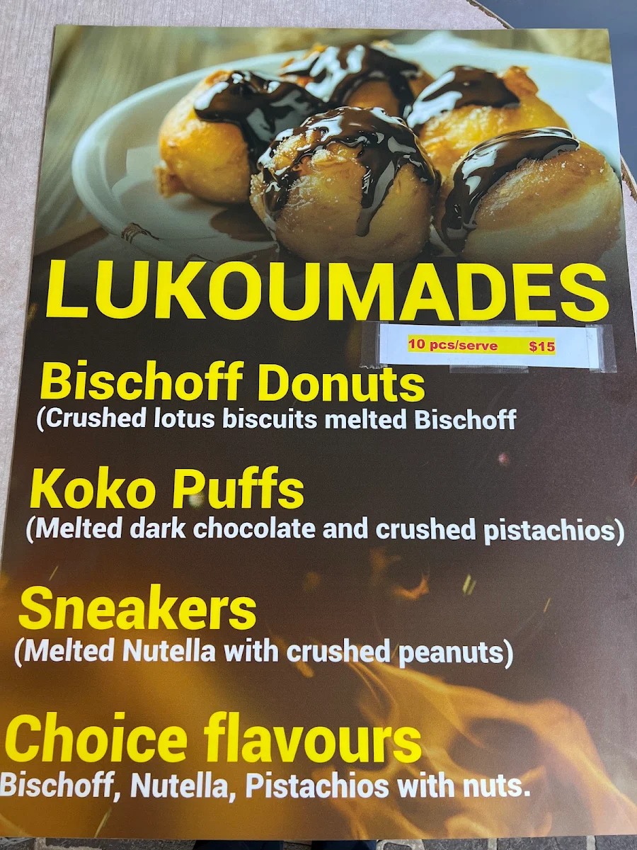Menu, Kebab Mates