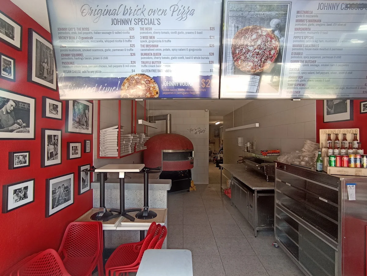 Menu, Johnny Gio's Pizza Neutral Bay