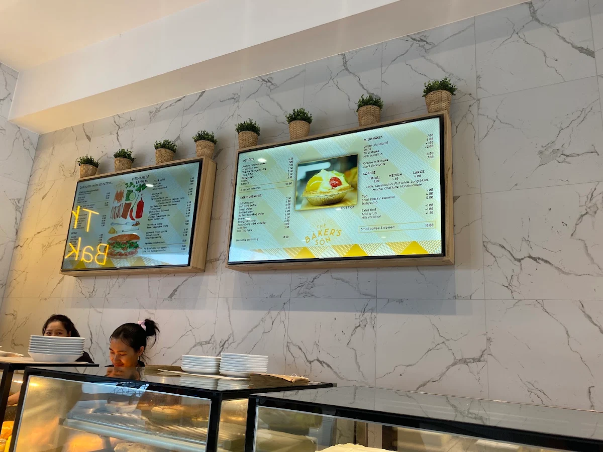 Menu, The Baker's Son