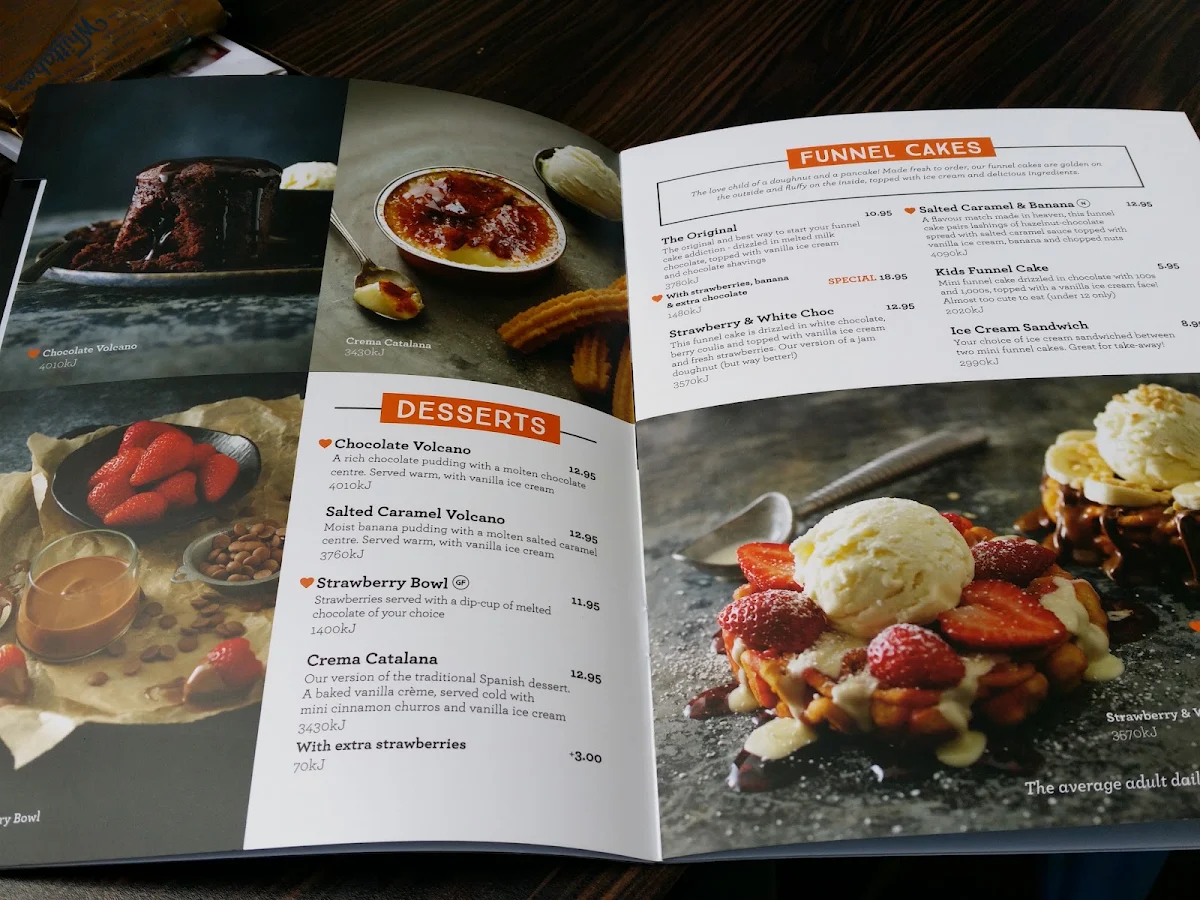 Menu, San Churro Watergardens