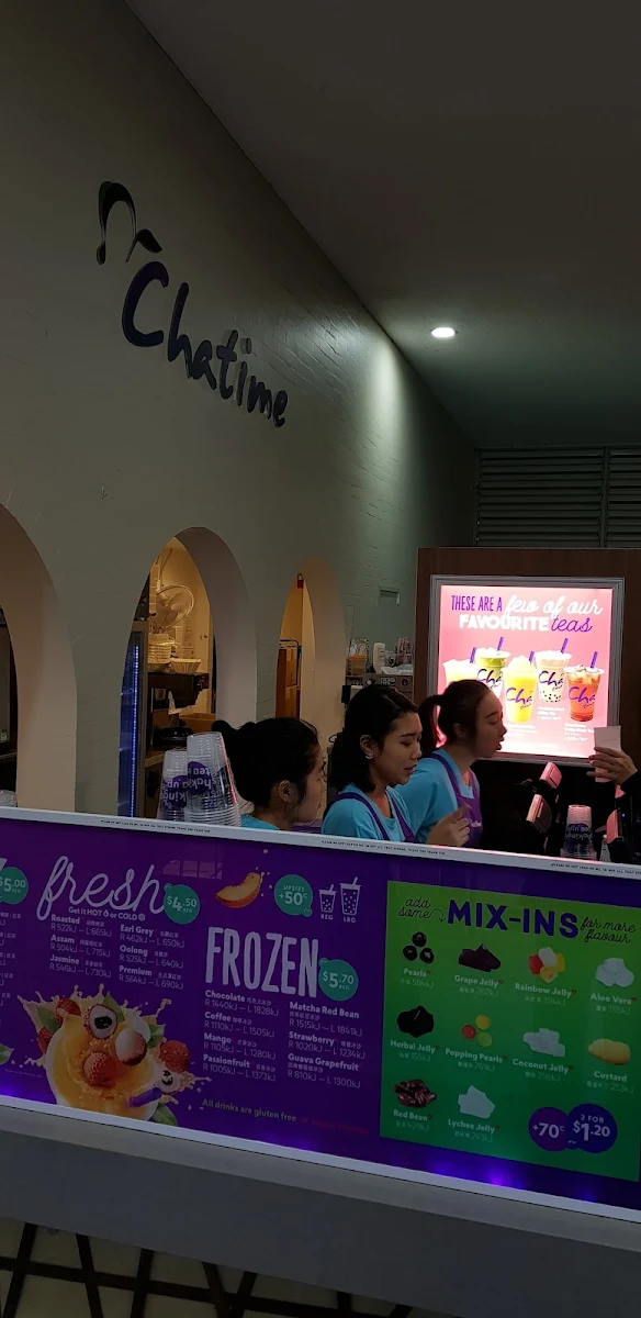 Menu, Chatime UQ