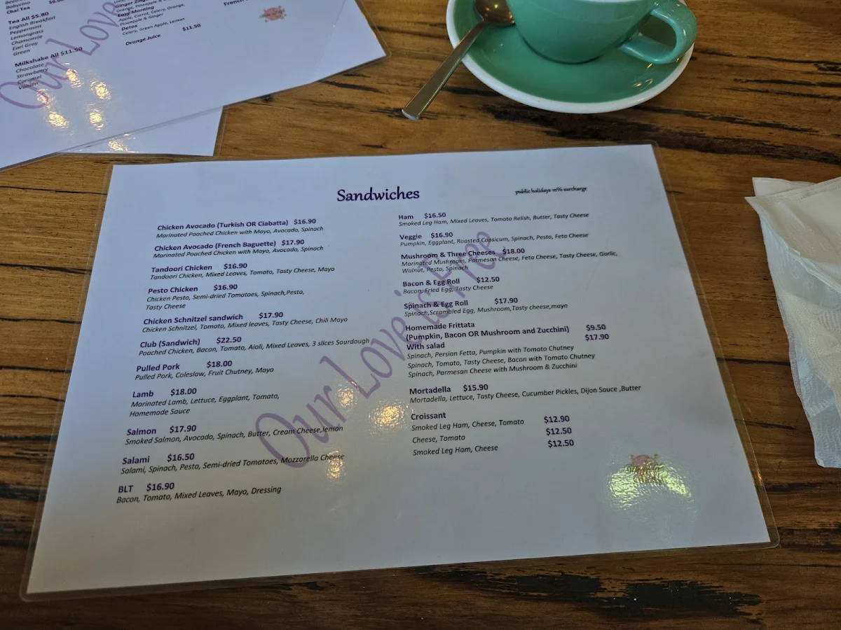 Menu, Bite of Life