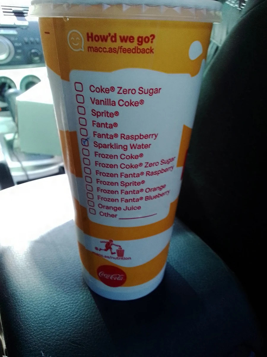 Menu, McDonald's Orange