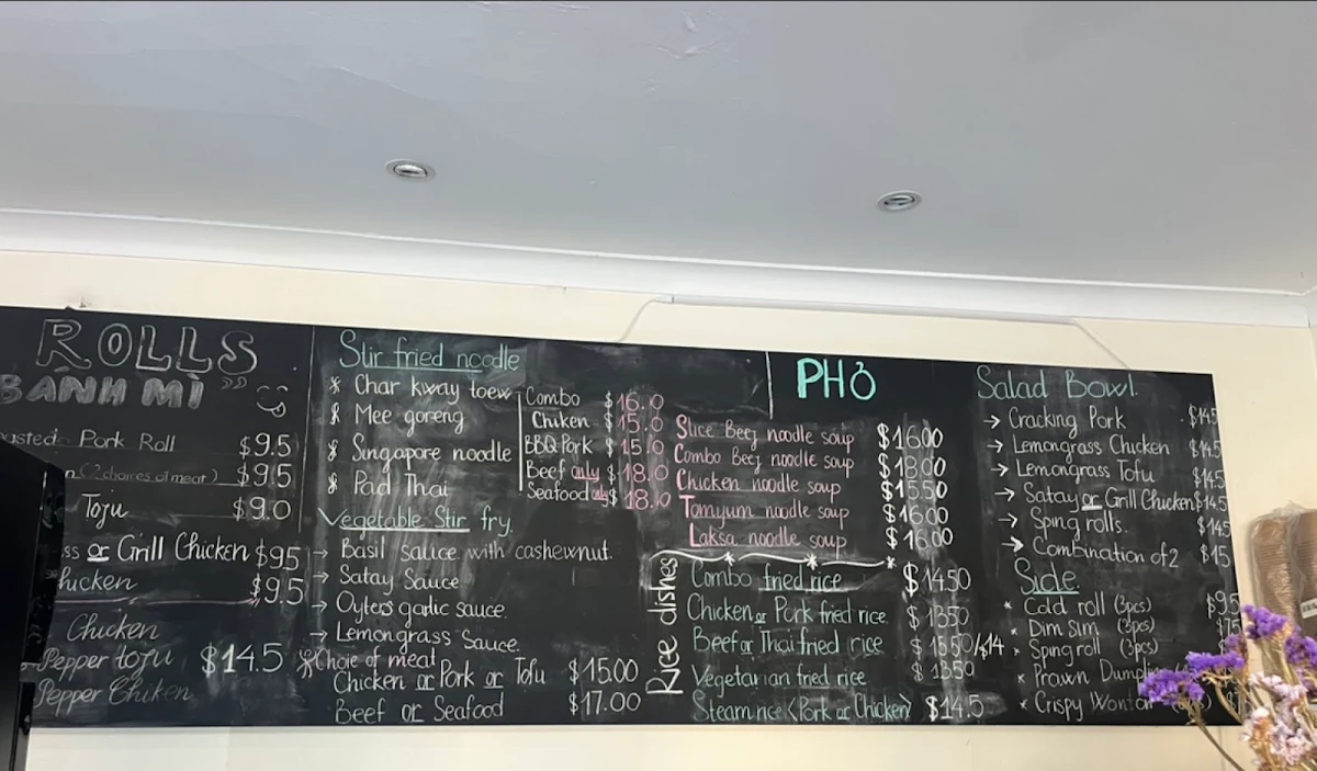 Menu, Lemon Grass