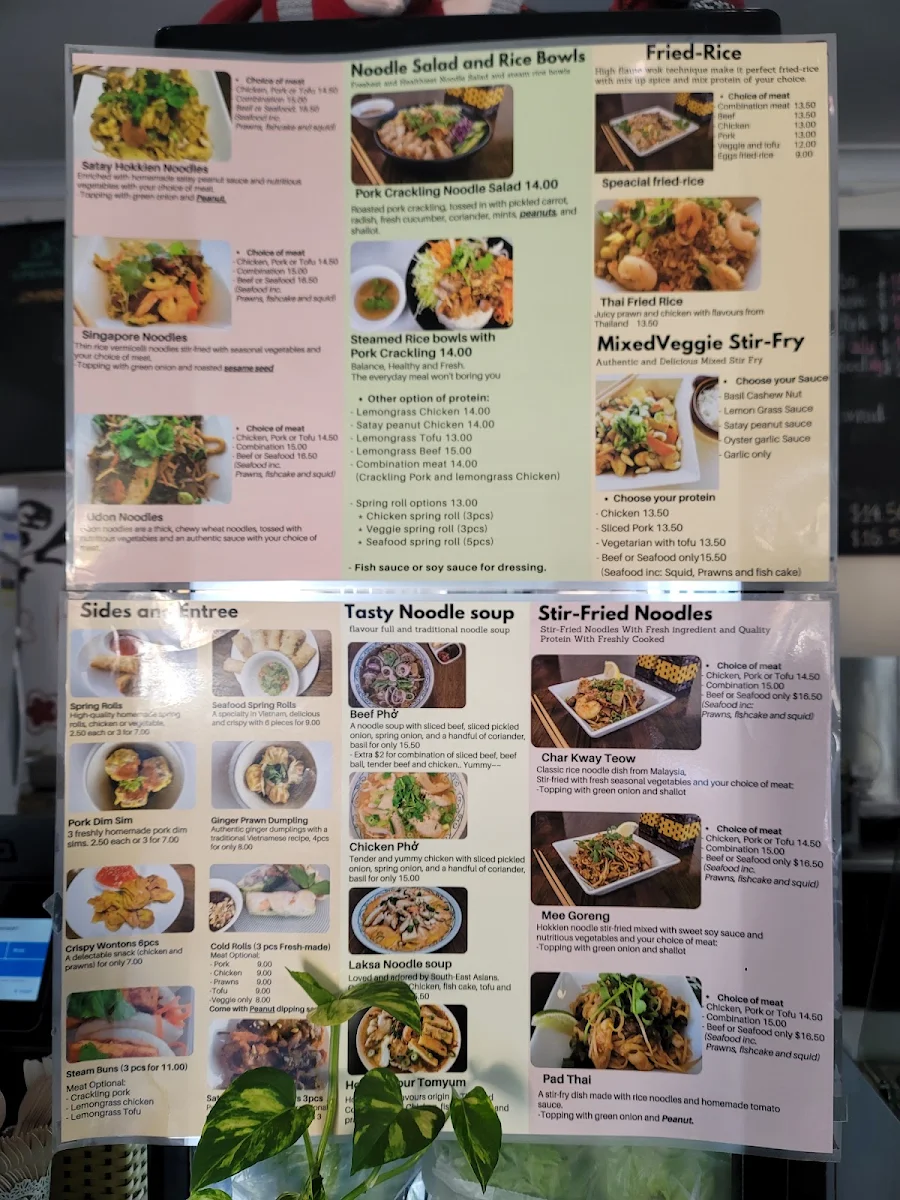 Menu, Lemon Grass