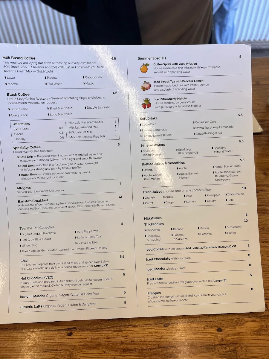 Menu, Blackwork