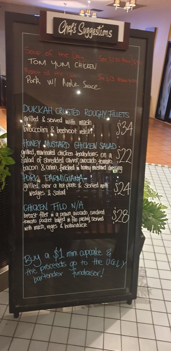 Menu, Blackburn Hotel