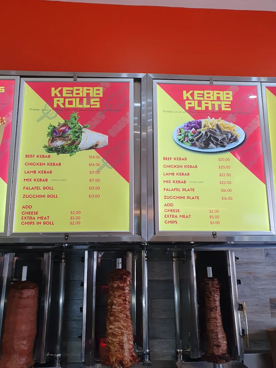 Menu, Erciyes -2 Turkish Pizza