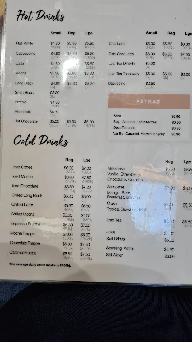 Menu, The Coffee Emporium Liverpool