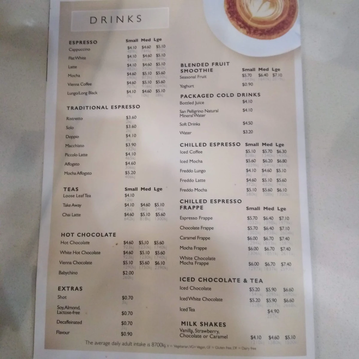 Menu, The Coffee Emporium Liverpool