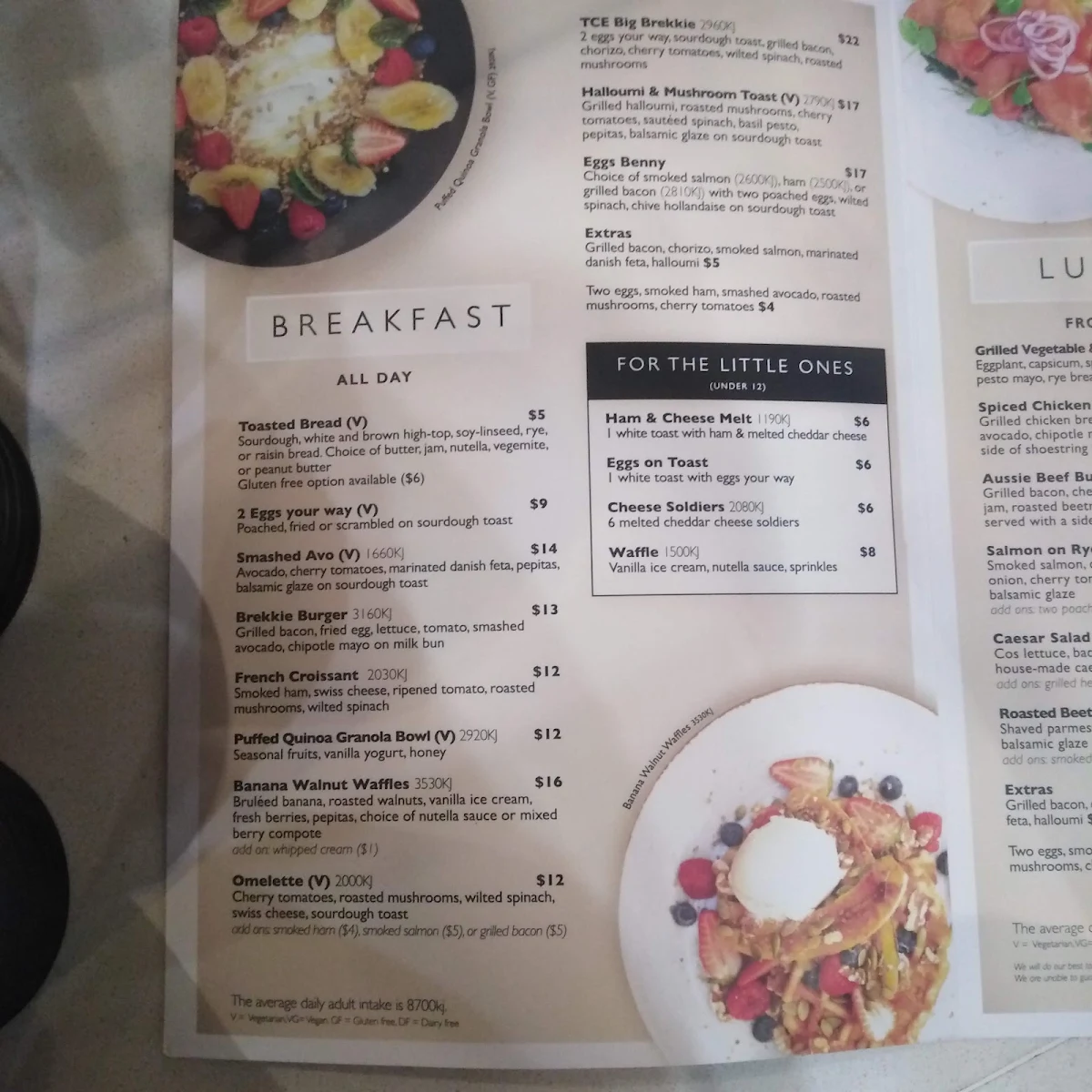 Menu, The Coffee Emporium Liverpool