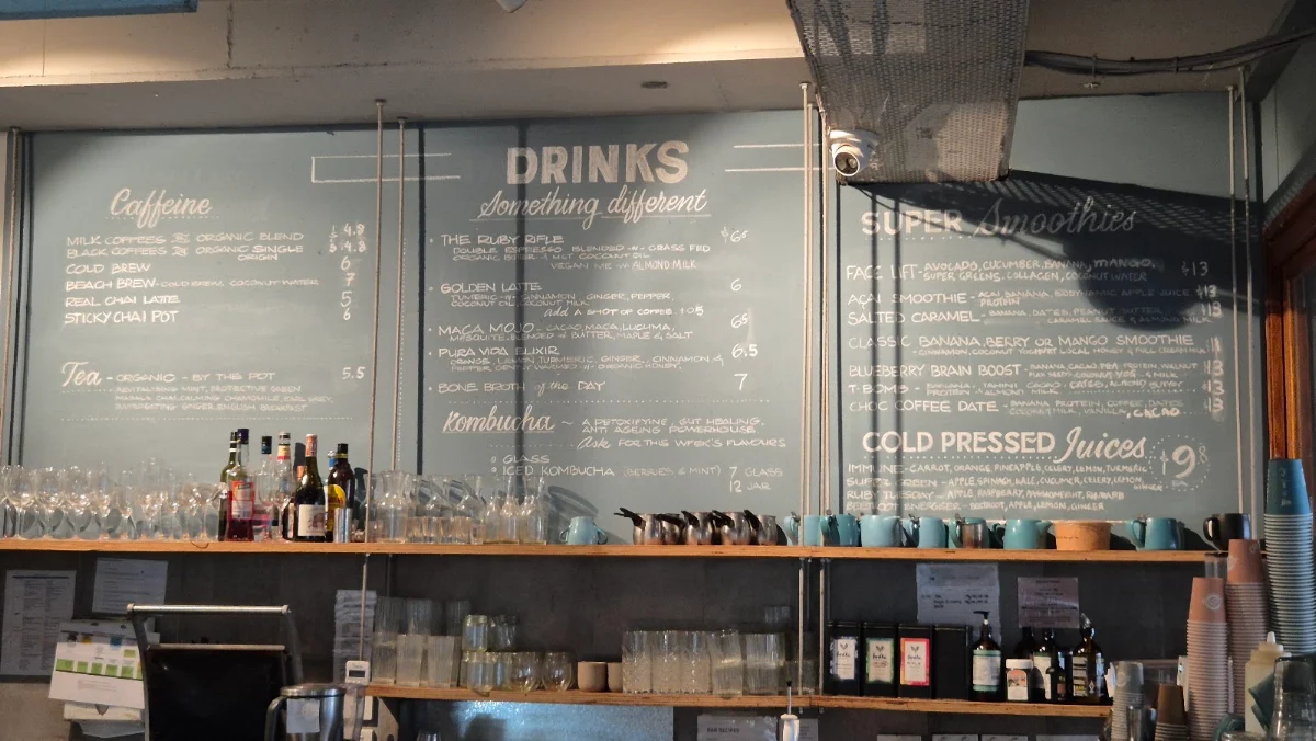 Menu, Ruby Lane Wholefoods Cafe - Manly
