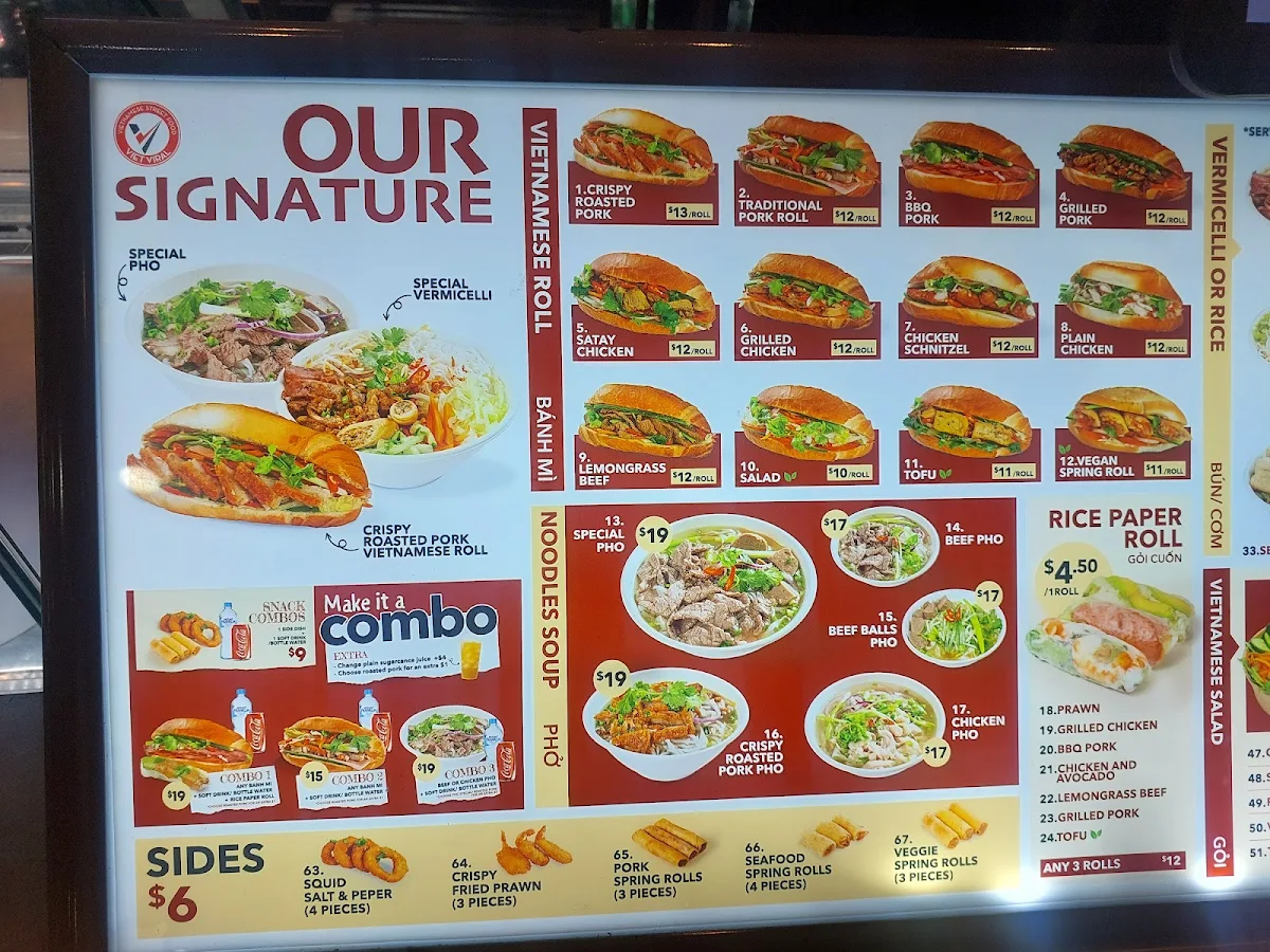 Menu, Viet Viral - Vietnamese Street Food Figtree