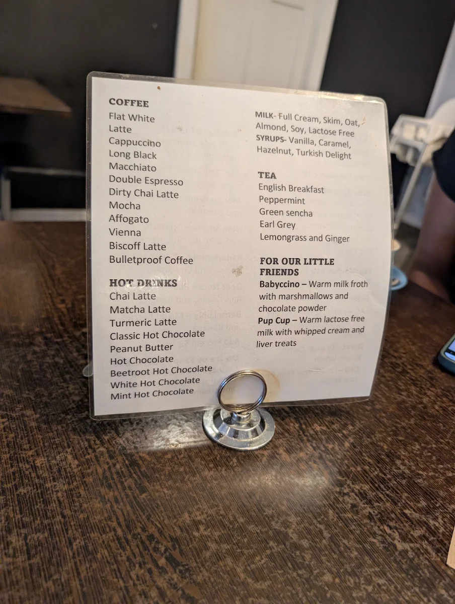 Menu, Just A Little Cafe