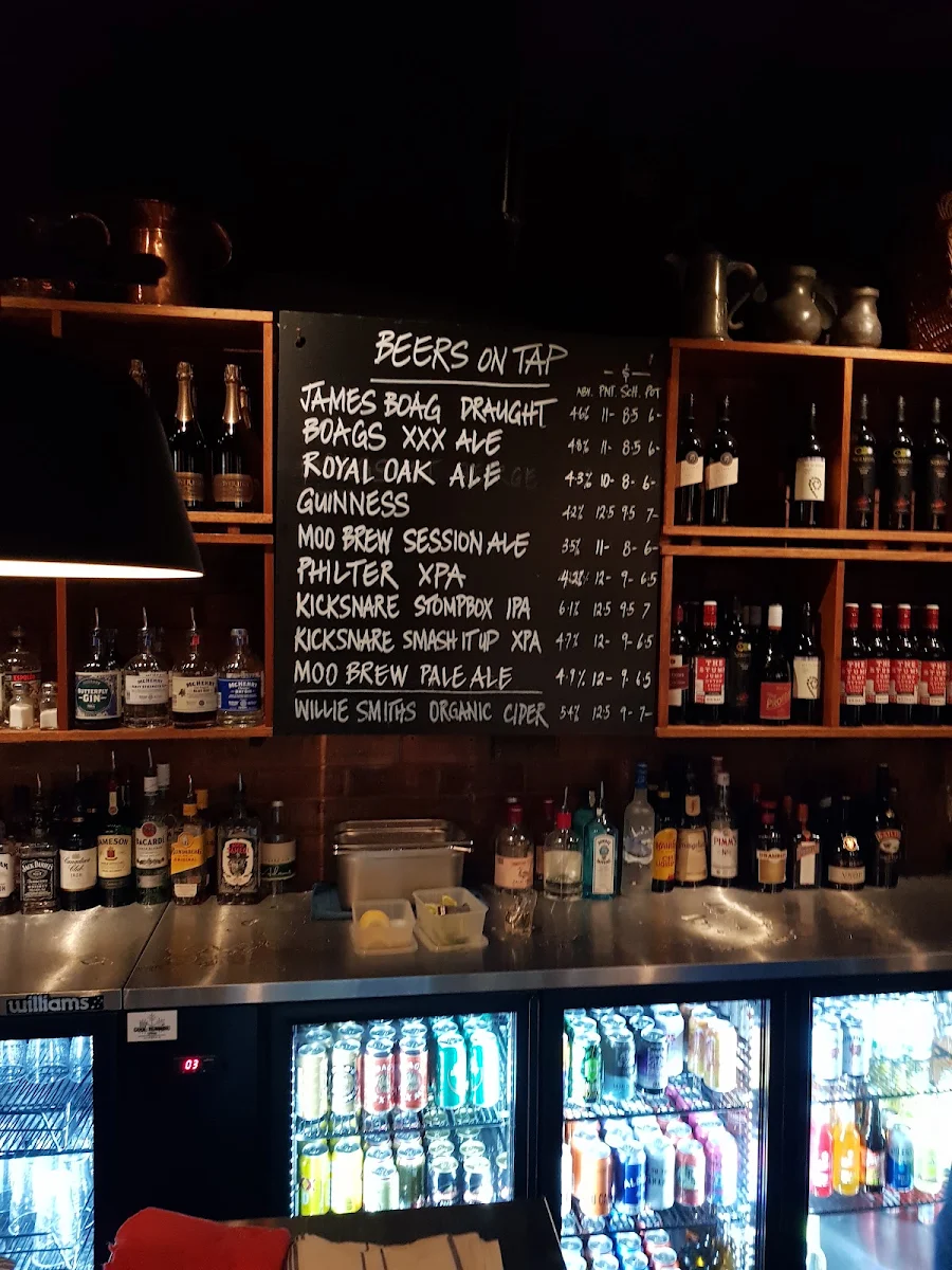 Menu, The Royal Oak Hotel