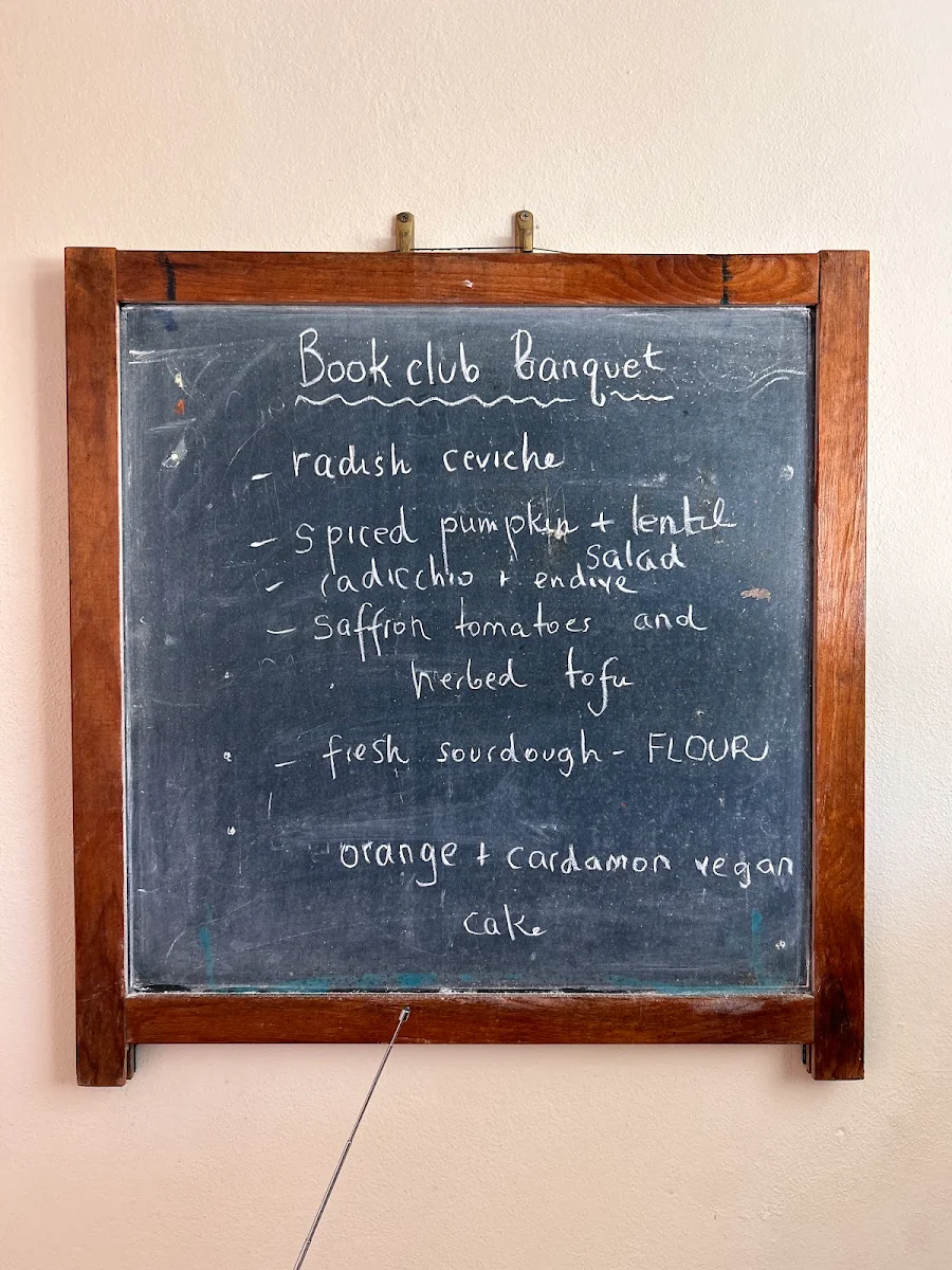 Menu, Hazelhurst Cafe