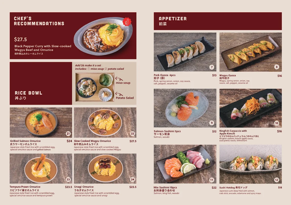 Menu, Waku Waku