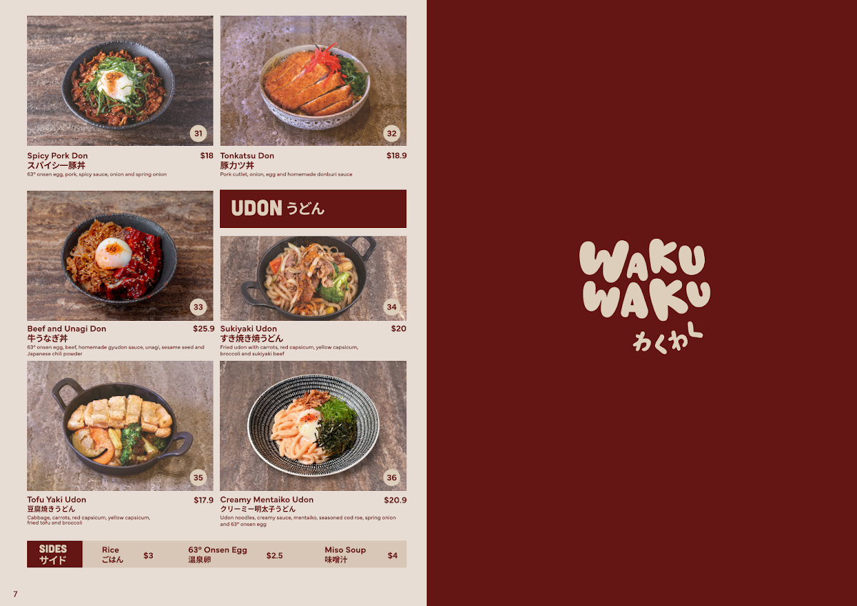 Menu, Waku Waku
