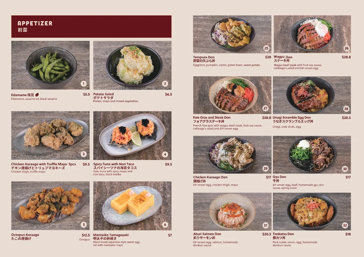 Menu, Waku Waku
