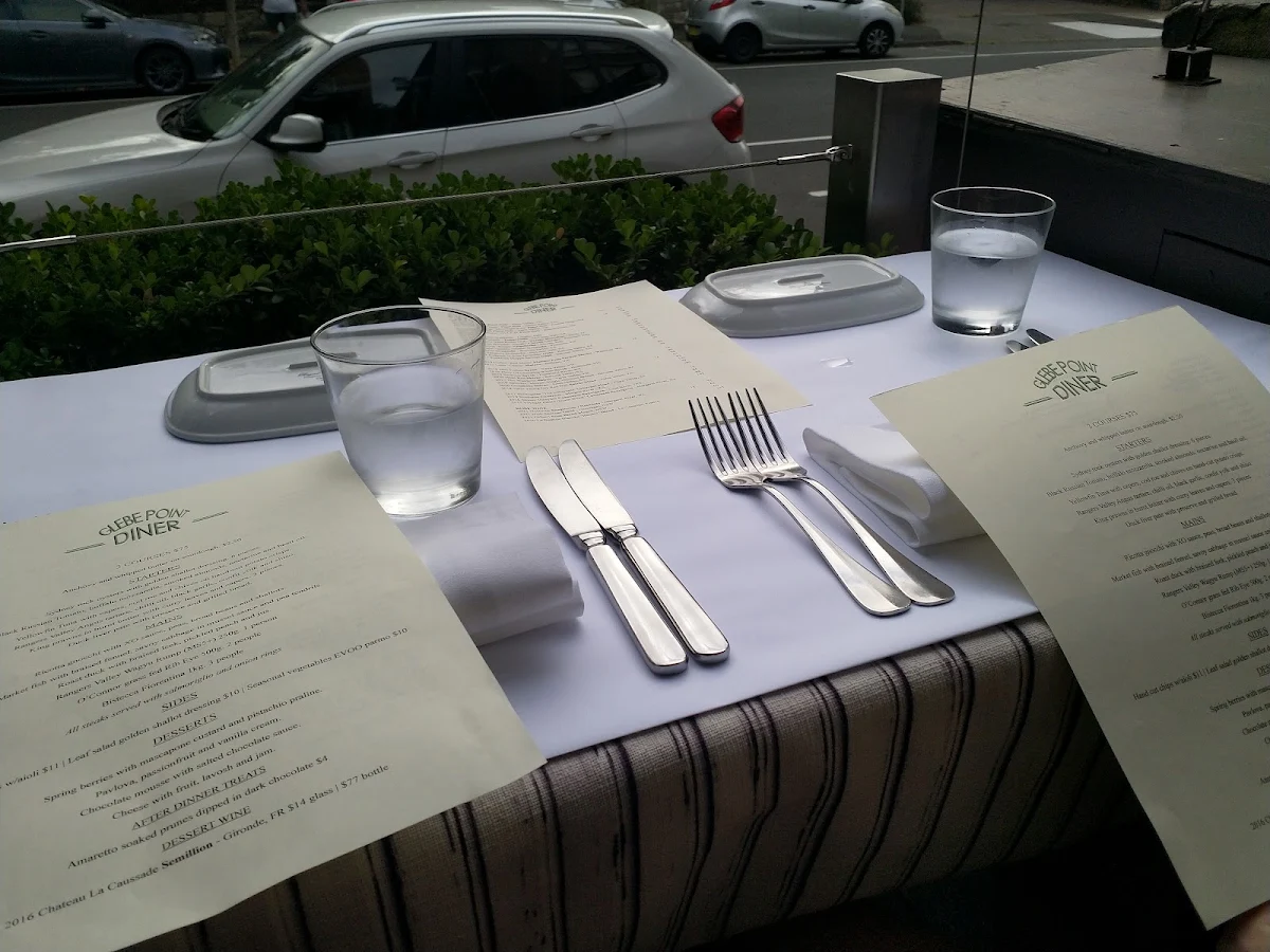 Menu, Glebe Point Diner