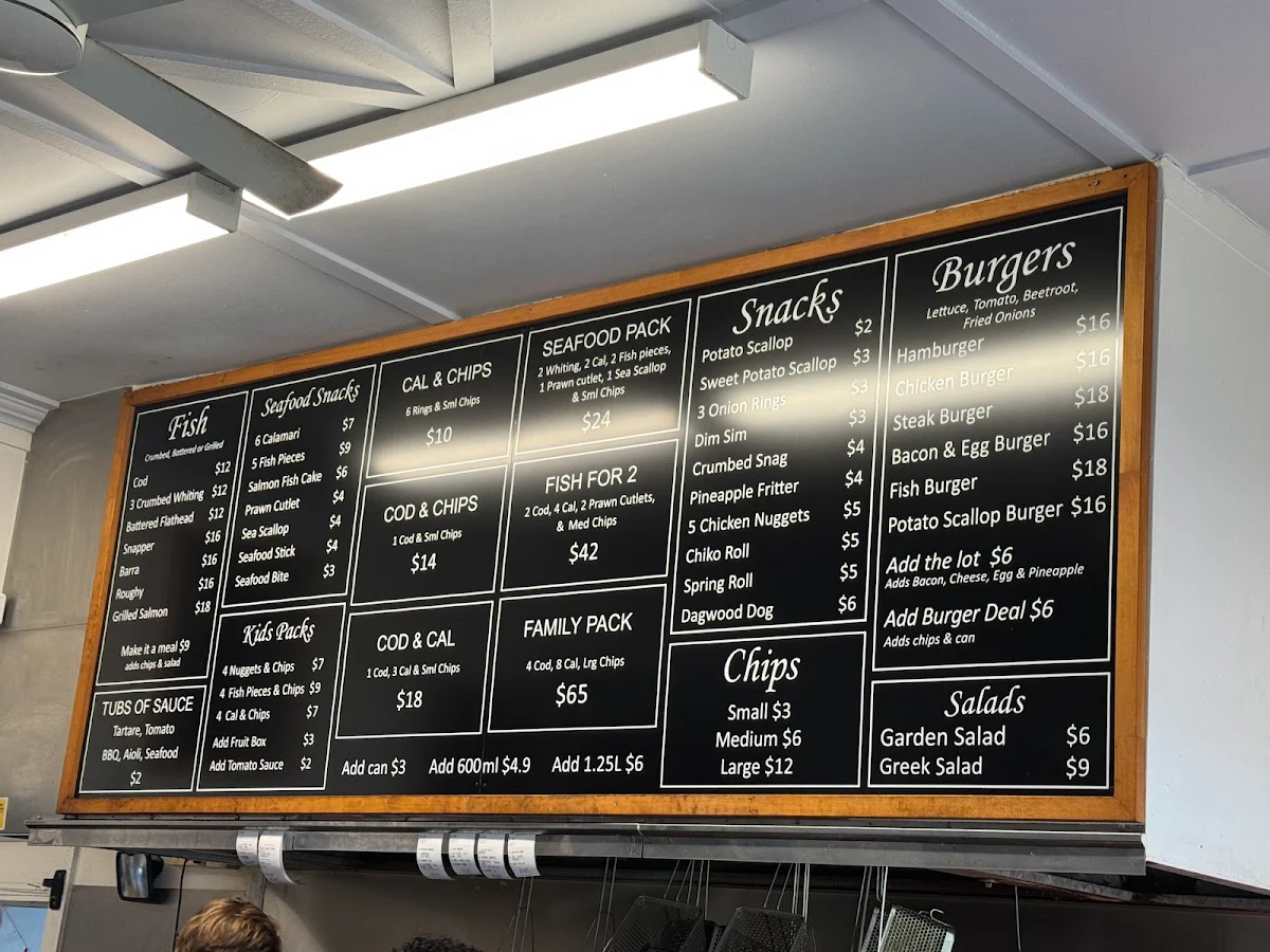 Menu, Shelley Inn