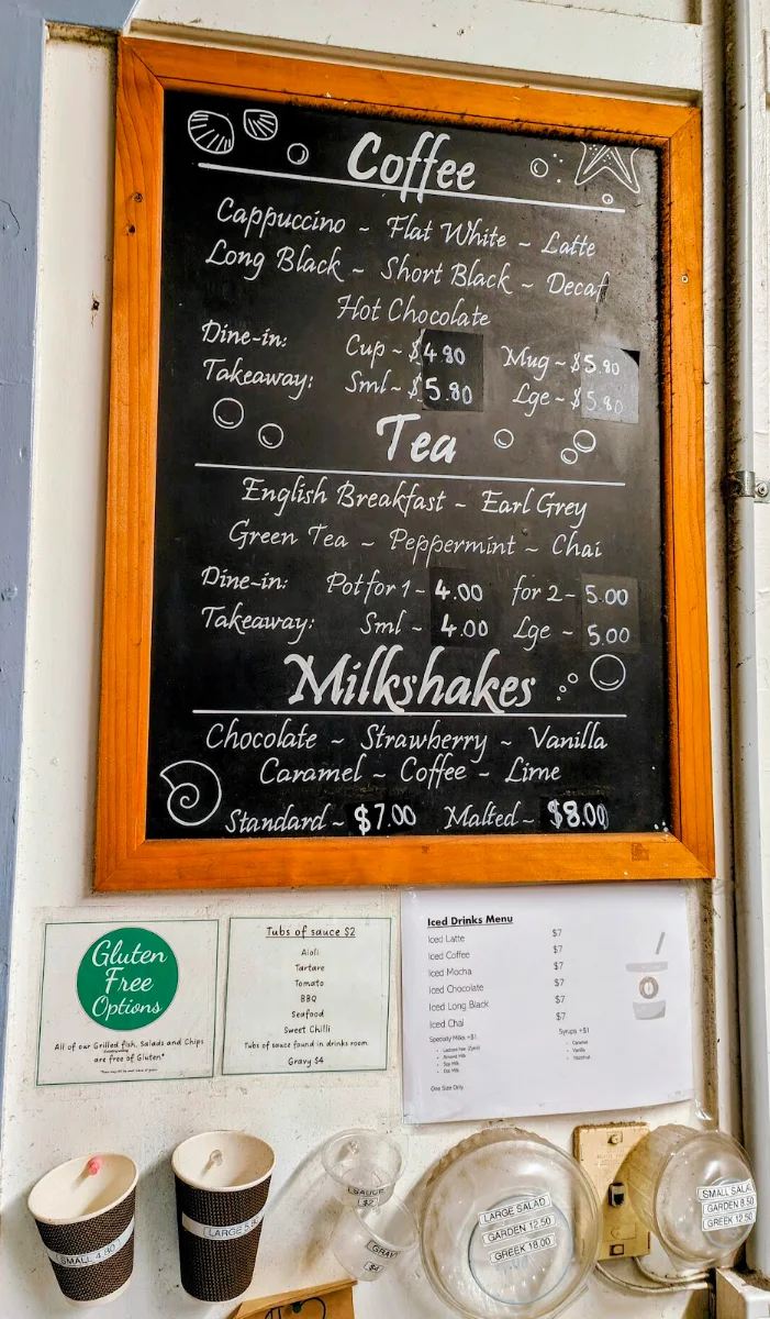 Menu, Shelley Inn