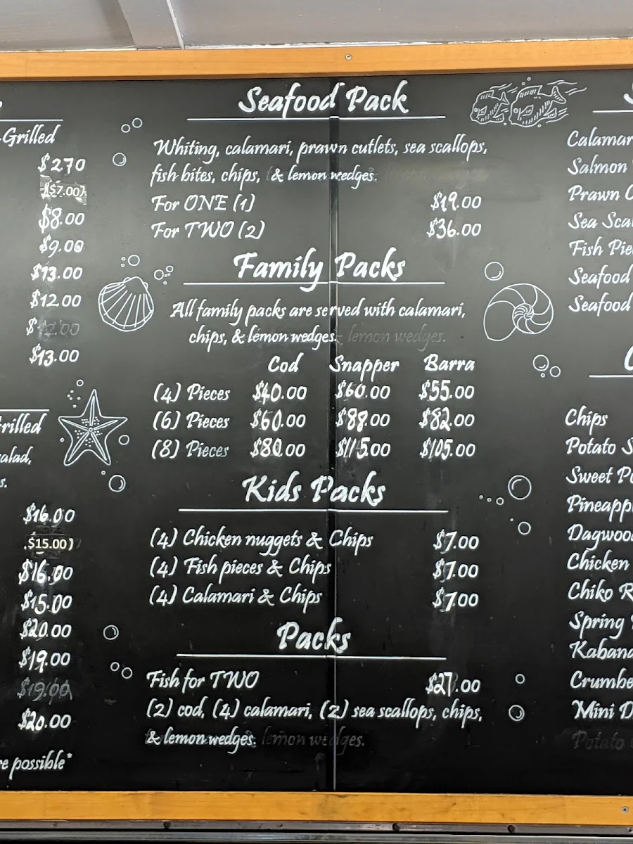 Menu, Shelley Inn