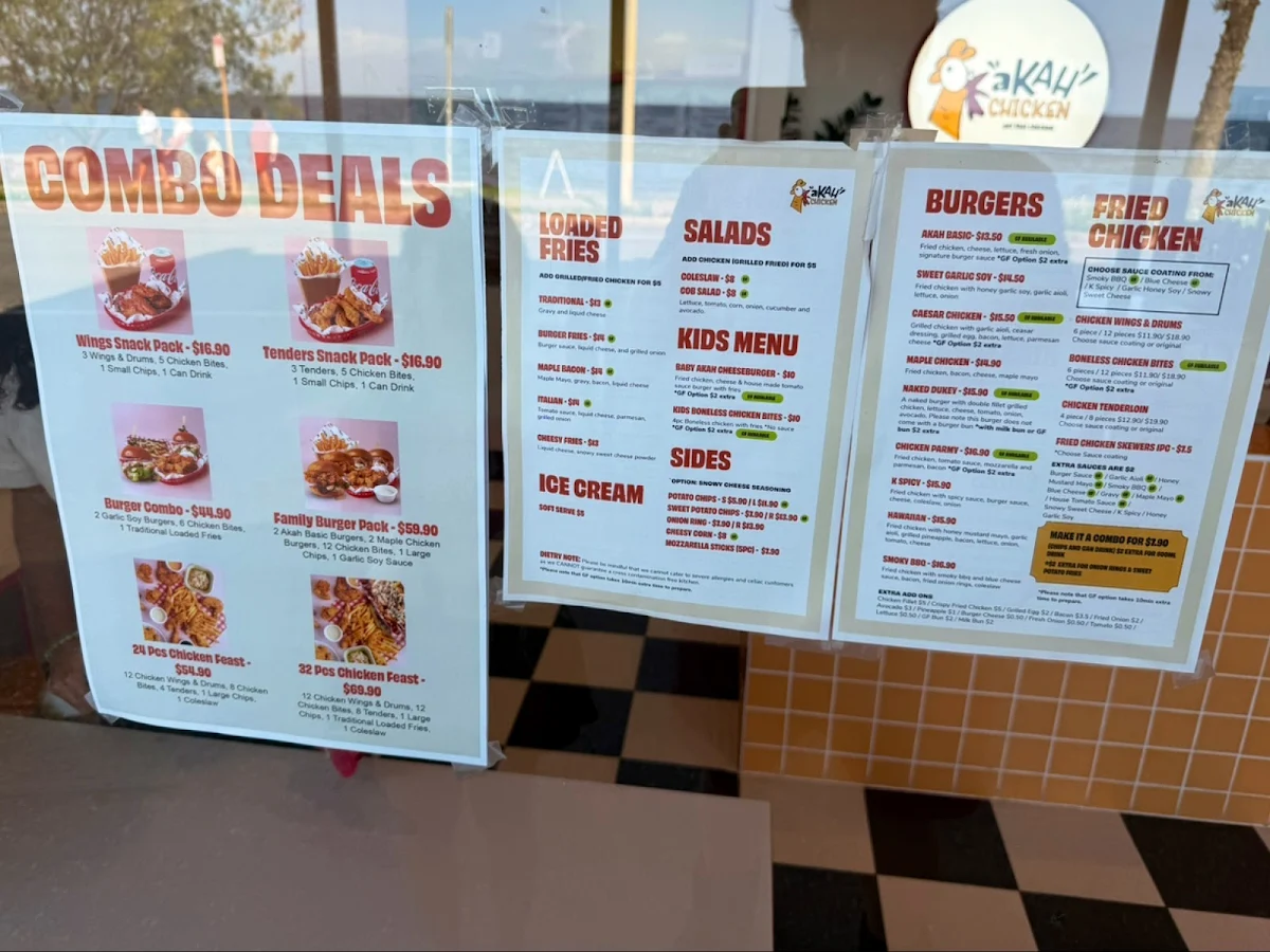 Menu, Akah Chicken