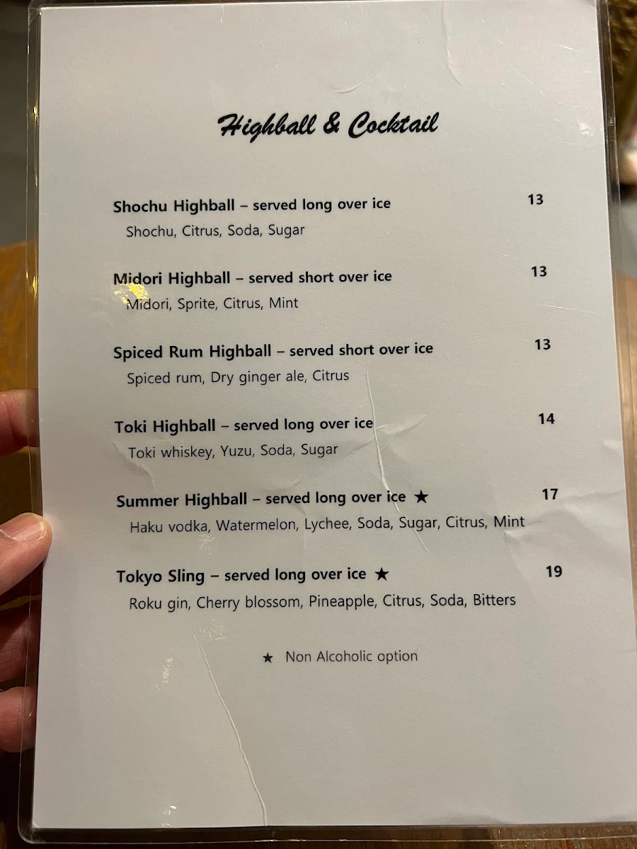 Menu, KURO BEKO