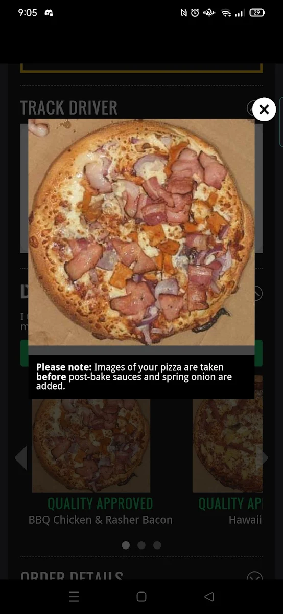 Menu, Domino's Pizza Brassall