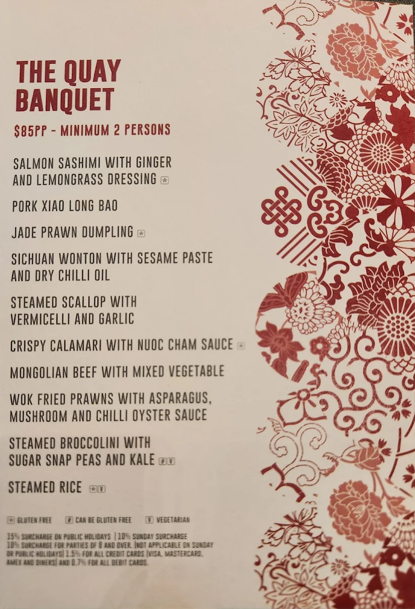 Menu, Lotus Dumpling Bar Circular Quay